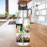 Modern Photo Collage 532 Ml Water Bottle<br><div class="desc">Create Your Own Personalised Photo Collage Steel Water Bottle</div>
