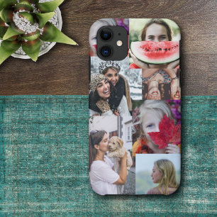 Modern Photo Collage 6 Image iPhone Case
