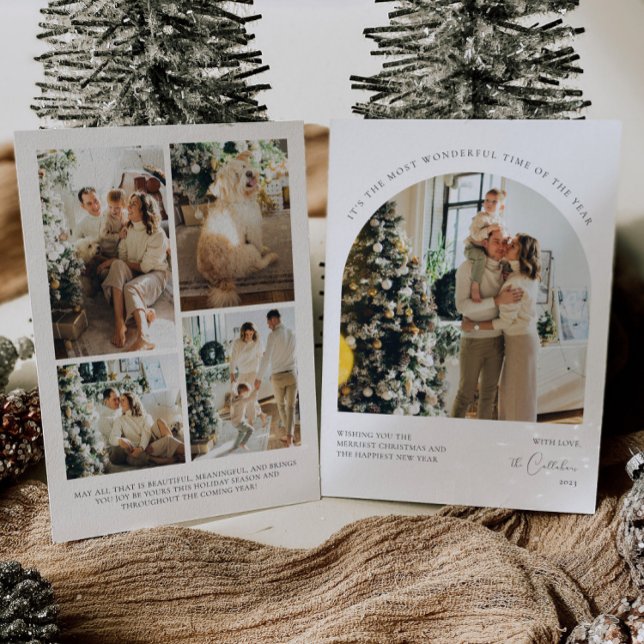 Modern Photo Collage Christmas Card (Creator Uploaded)