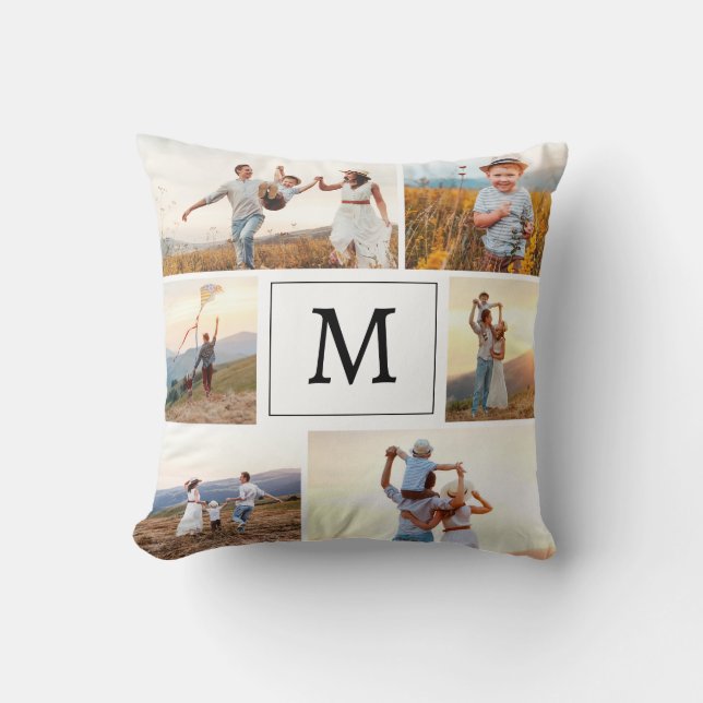 Modern Photo Collage Cushion (Front)