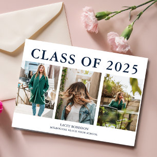 Modern Photo Collage Graduation Announcement
