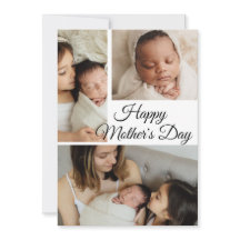 Modern Photo collage | Mothers Day Holiday Card