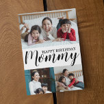 Modern Photo Collage Mummy Birthday<br><div class="desc">This modern photo collage birthday card is for everyone, grandparents, parents, siblings, cousins, aunts, uncles, and friends . The card features 3 of your most loved pictures and is an alternative way to display those you love, the text reads 'HAPPY BIRTHDAY MOMMY''. The font style, size and colour can be...</div>