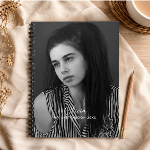 Modern Photo Collage Personalised Sketchbook  Notebook