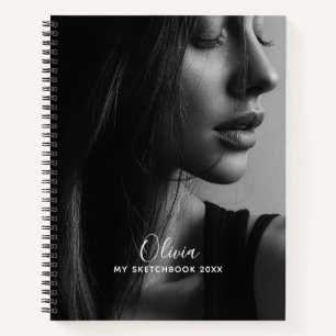 Modern Photo Collage Personalized Sketchbook  Notebook