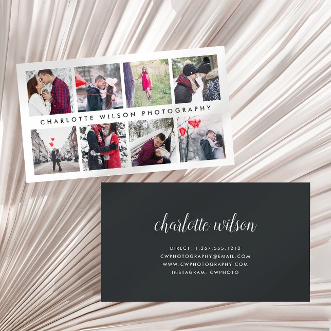 Modern Photo Collage | Photographer Business Card (Creator Uploaded)
