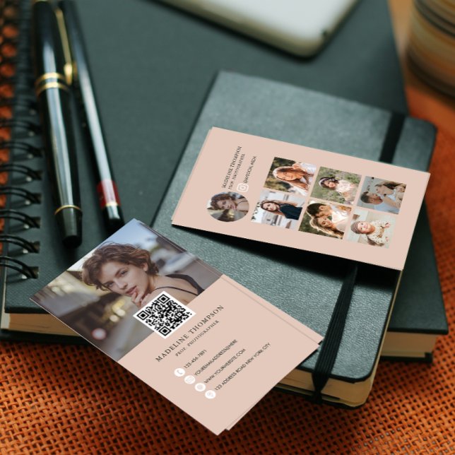 Modern Photo Collage Photographer Business Card (Creator Uploaded)