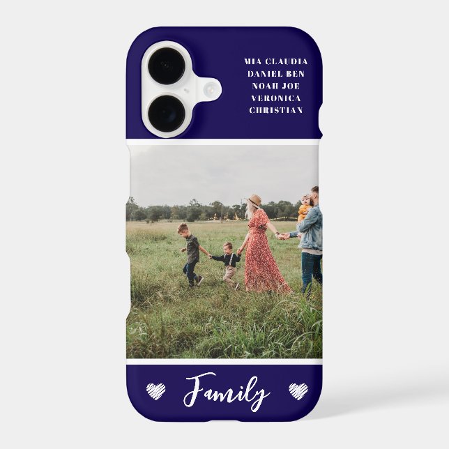 Modern Photo Colourful Navy Blue (Back)