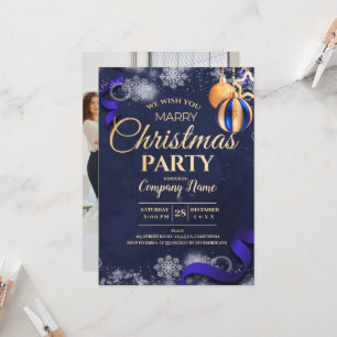 Modern Photo Company Christmas Party Invitation