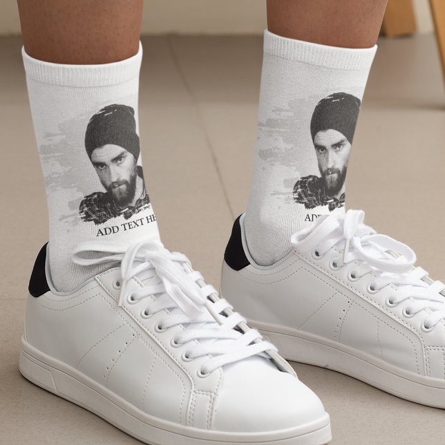 Modern Photo Crew Socks (Creator Uploaded)