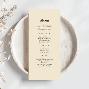 Modern Photo Custom Qr Code wedding Menu