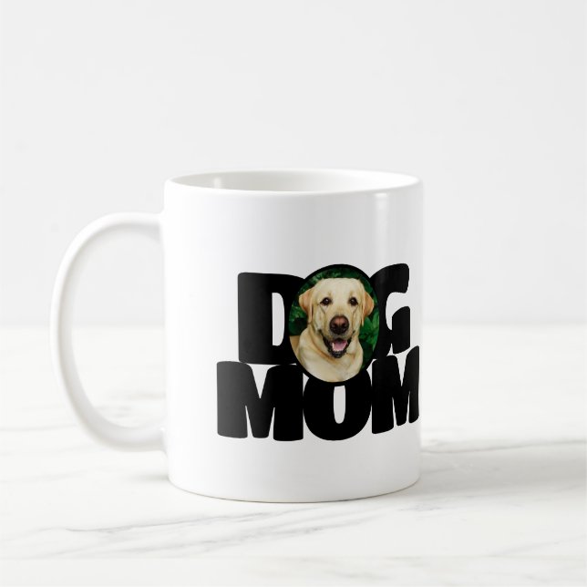 Modern Photo Dog Mum Simple Coffee Mug (Left)