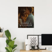 Modern Photo Elegant Wedding  Poster (Home Office)
