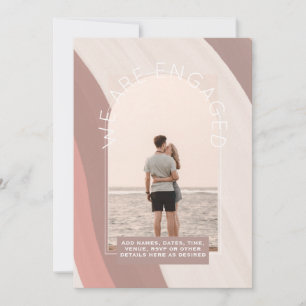 MODERN PHOTO ENGAGEMENT INVITE - Mixed Colours