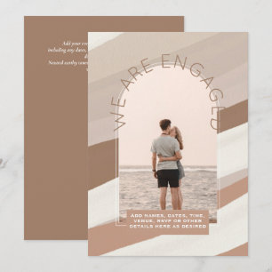 MODERN PHOTO ENGAGEMENT INVITE - Mixed Colours