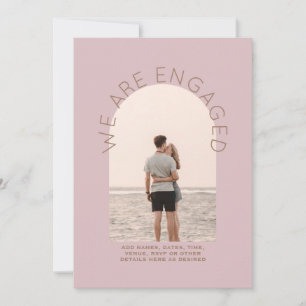 MODERN PHOTO ENGAGEMENT INVITE - Mixed Colours