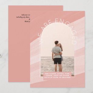 MODERN PHOTO ENGAGEMENT INVITE - Mixed Colours