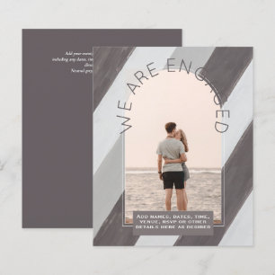 MODERN PHOTO ENGAGEMENT INVITE - Mixed Colours