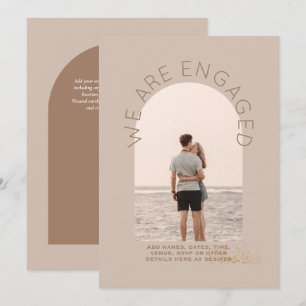 MODERN PHOTO ENGAGEMENT INVITE - Mixed Colours