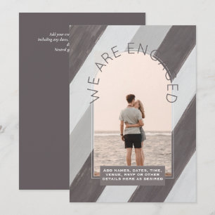 MODERN PHOTO ENGAGEMENT INVITE - Mixed Colours
