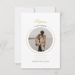 Modern Photo Engagement Party Invitation
