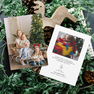 Modern Photo Family Christmas Card