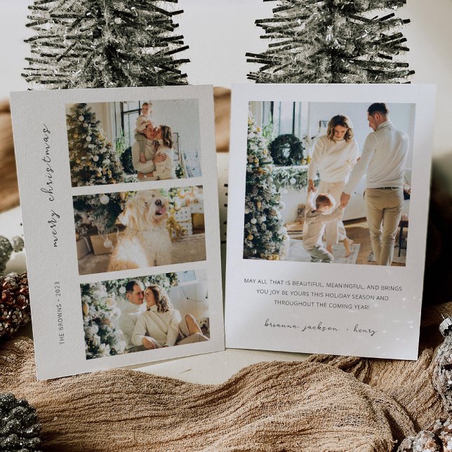 Modern Photo Family Holiday Card for Christmas (Creator Uploaded)