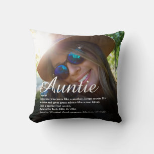 Modern Photo Favourite Aunt Auntie Definition Cushion