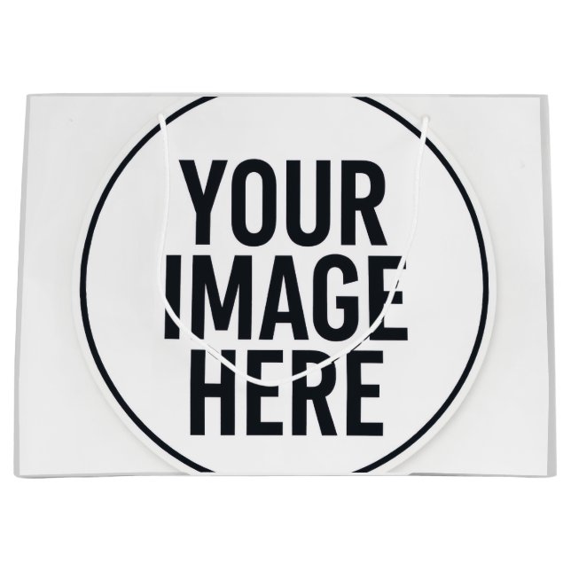 Modern Photo Frame Paper Shopping Bag (Front)