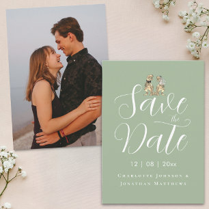 Modern Photo Funny Dinosaur Wedding Save The Date