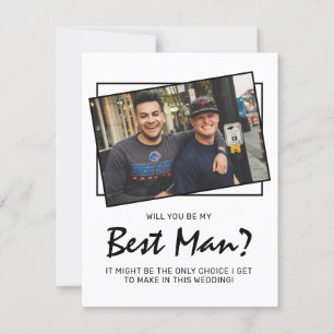 Modern Photo Funny Will You Be My Best Man?
