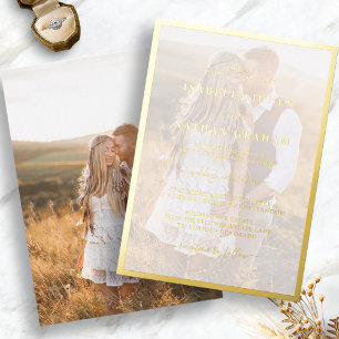 Modern Photo Gold Wedding