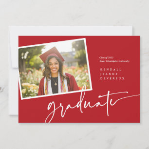 Modern Photo Graduate Snapshot Announcement
