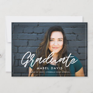 Modern Photo graduation Announcement