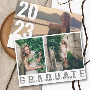 Modern Photo Graduation Announcement