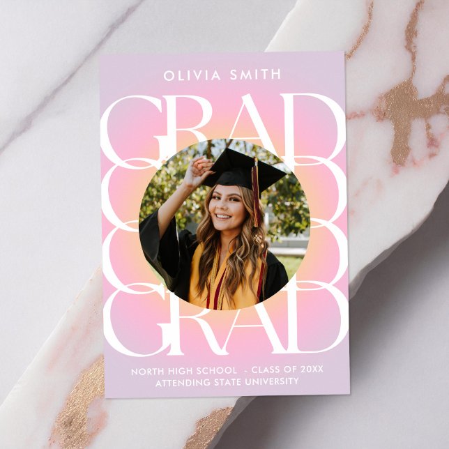 Modern Photo Graduation Announcement (Creator Uploaded)