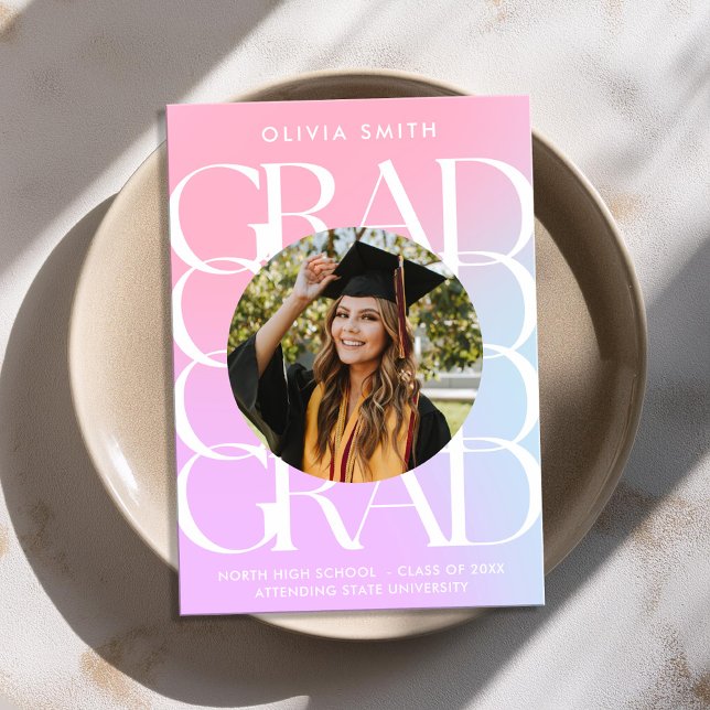 Modern  Photo Graduation Announcement (Creator Uploaded)