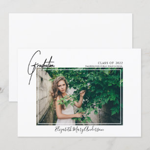 Modern Photo Graduation Announcement 2022