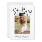 Modern Photo Graduation Announcement Party Invite