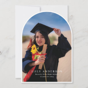 Modern Photo Graduation class of 2025 Invitation