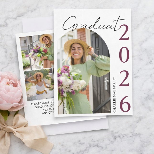 Modern Photo Graduation Invitation (Creator Uploaded)