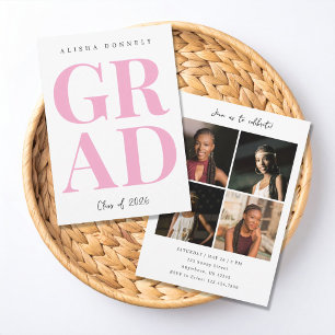 Modern Photo Graduation Invitation
