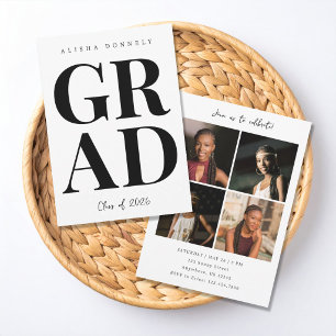 Modern Photo Graduation Invitation