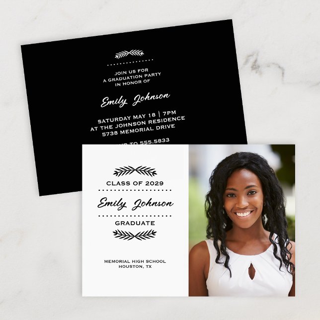 Modern Photo Graduation Invitation (Creator Uploaded)