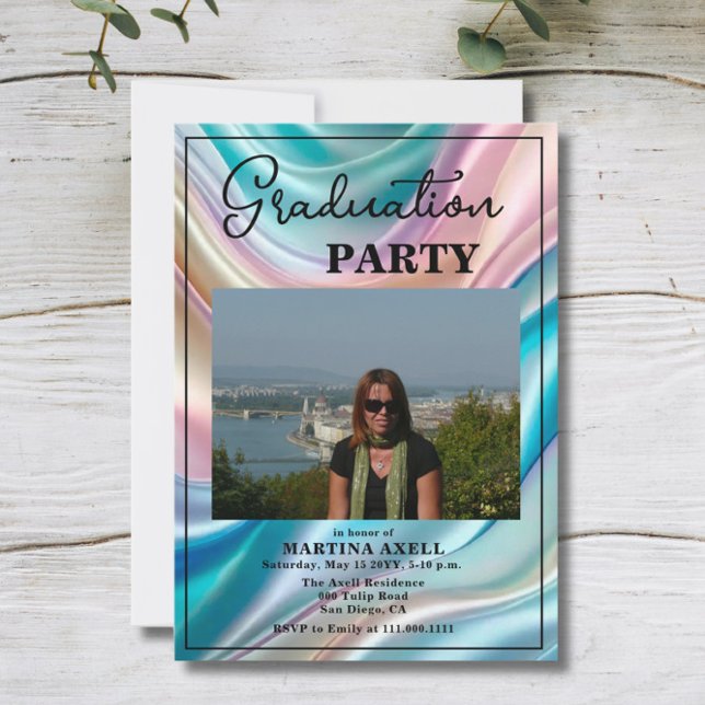 Modern Photo Graduation Party Invitation (Creator Uploaded)