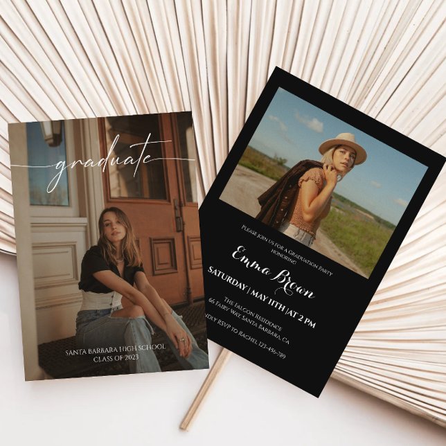 Modern Photo Graduation Party Invitation (Creator Uploaded)