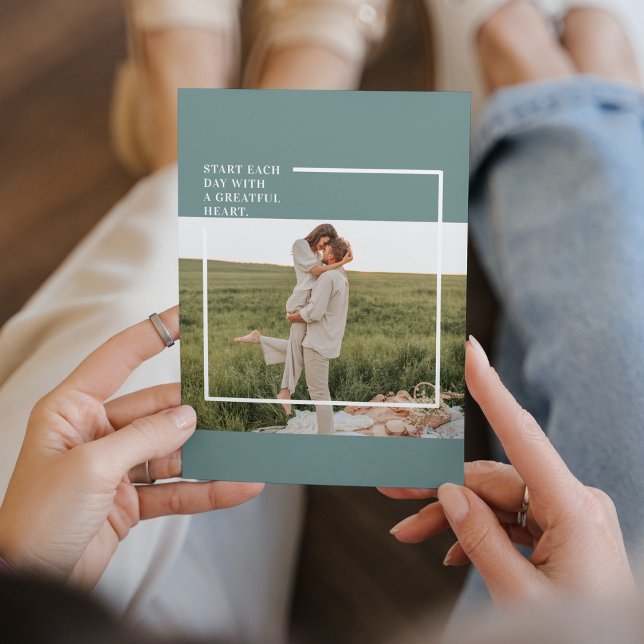 Modern Photo Green Family Lovely Gift (Creator Uploaded)