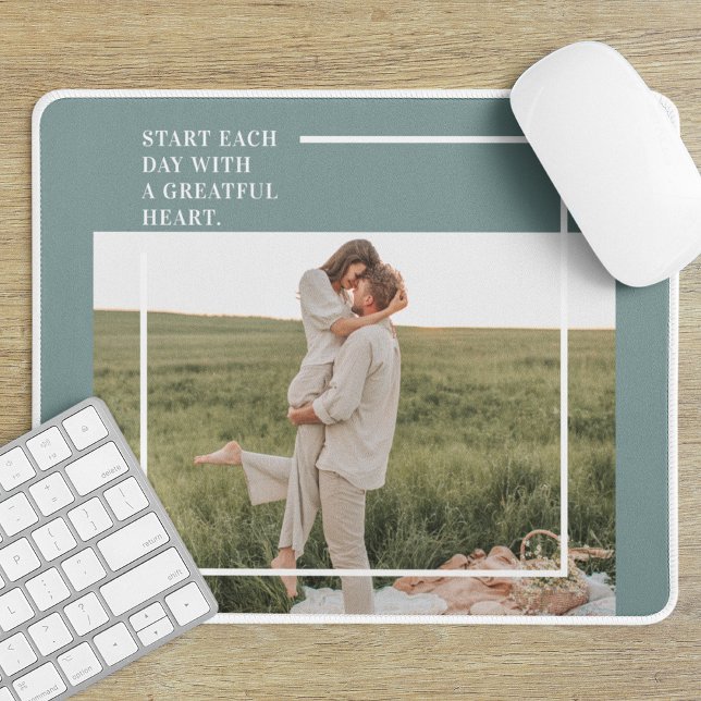 Modern Photo Green Family Lovely Gift Mouse Pad (Creator Uploaded)