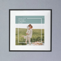 Modern Photo Green Family Lovely Gift