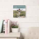 Modern Photo Green Family Lovely Gift Square Wall Clock<br><div class="desc">Introducing the Modern Photo Green Family Lovely Gift! This gift is a perfect way to capture and celebrate the love and bond within a family, while adding a touch of elegance and modernity to any home decor.The Modern Photo Green Family Lovely Gift is not only a beautiful decorative piece but...</div>